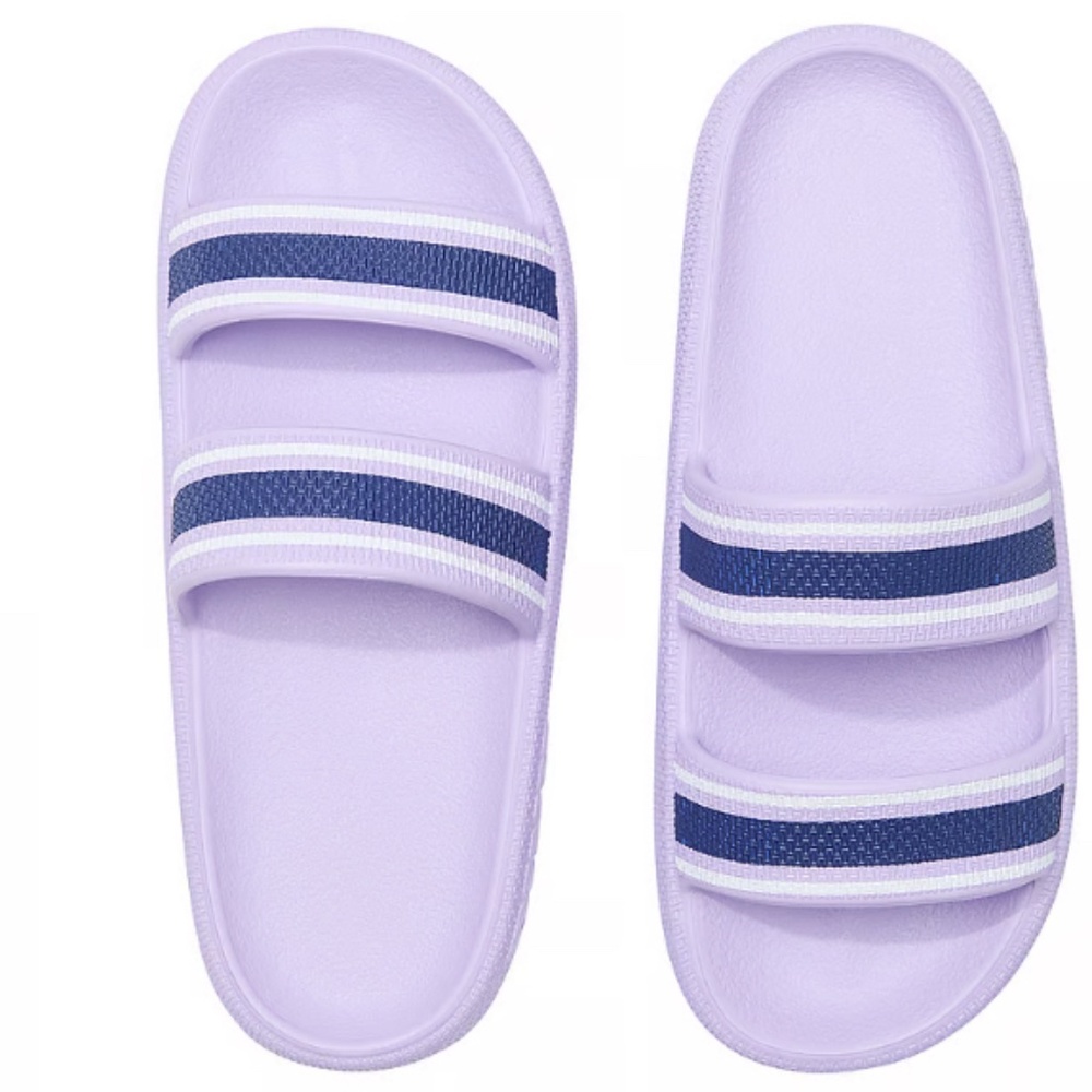 BRAND NEW ——*VS/PINK - DOUBLE STRAP PILLOW SLIDES*